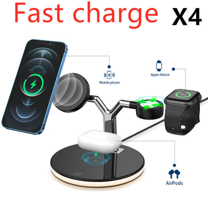 3-in-1 Magnetic Wireless Charger – 15W Fast Charging for Apple Magsafe