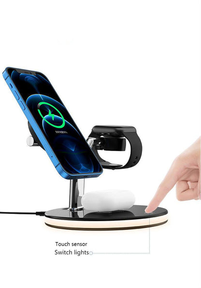 3-in-1 Magnetic Wireless Charger – 15W Fast Charging for Apple Magsafe