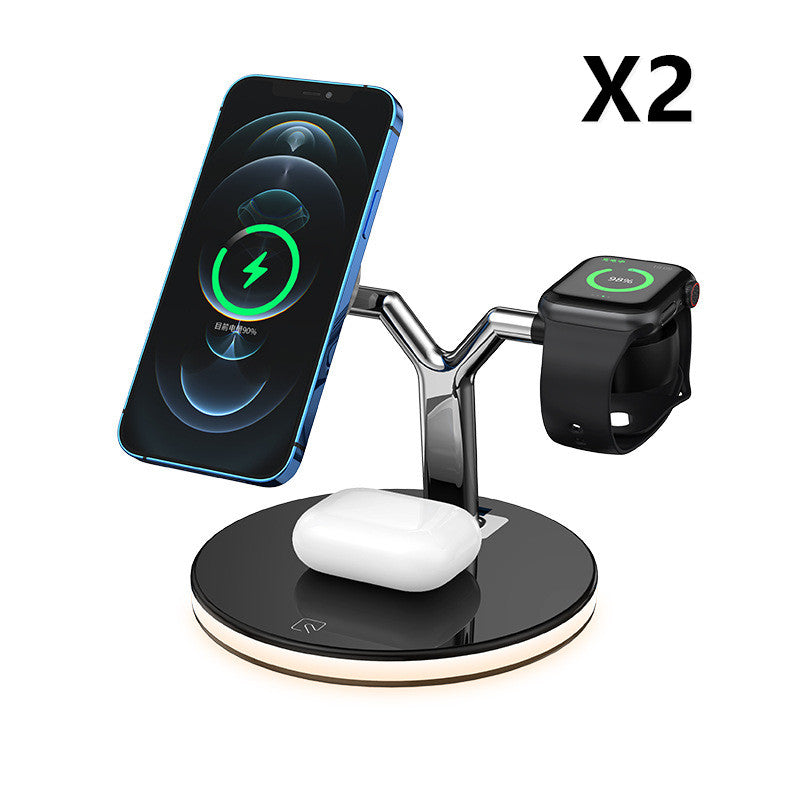 3-in-1 Magnetic Wireless Charger – 15W Fast Charging for Apple Magsafe