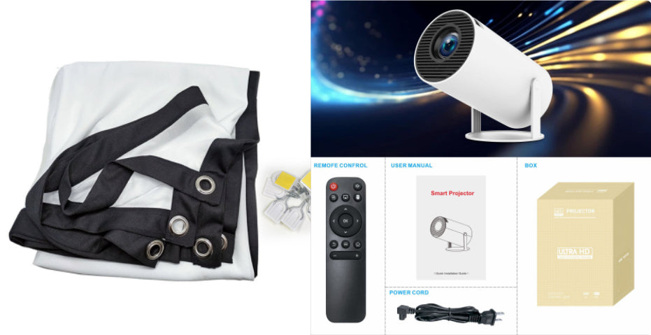 Projecteur home cinéma portable HY300 Pro Mini