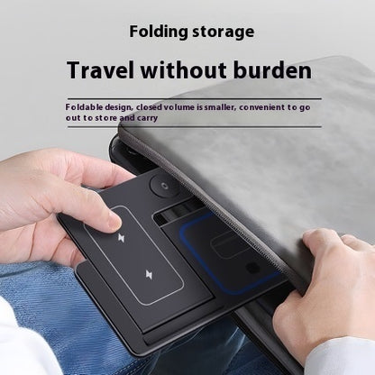 15W 3-in-1 LED Fast Wireless Charger Stand – Foldable Charging Station