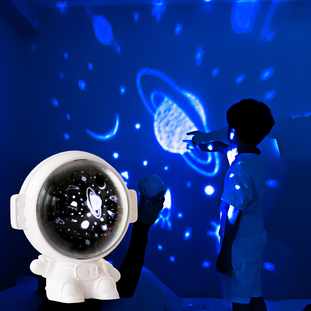 Projecteur d'étoiles galactiques – Veilleuse ciel étoilé, lampe d'astronaute